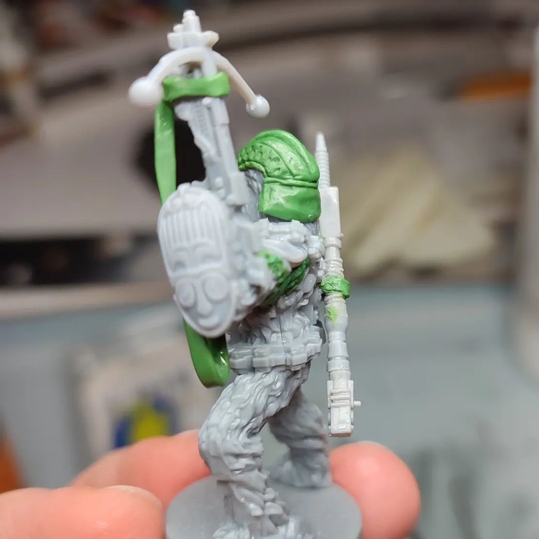 Star Wars Legion painted Wookiee Chieftain miniature conversion