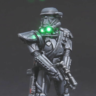 Star Wars Legion painted Deathtrooper LED Mod miniature