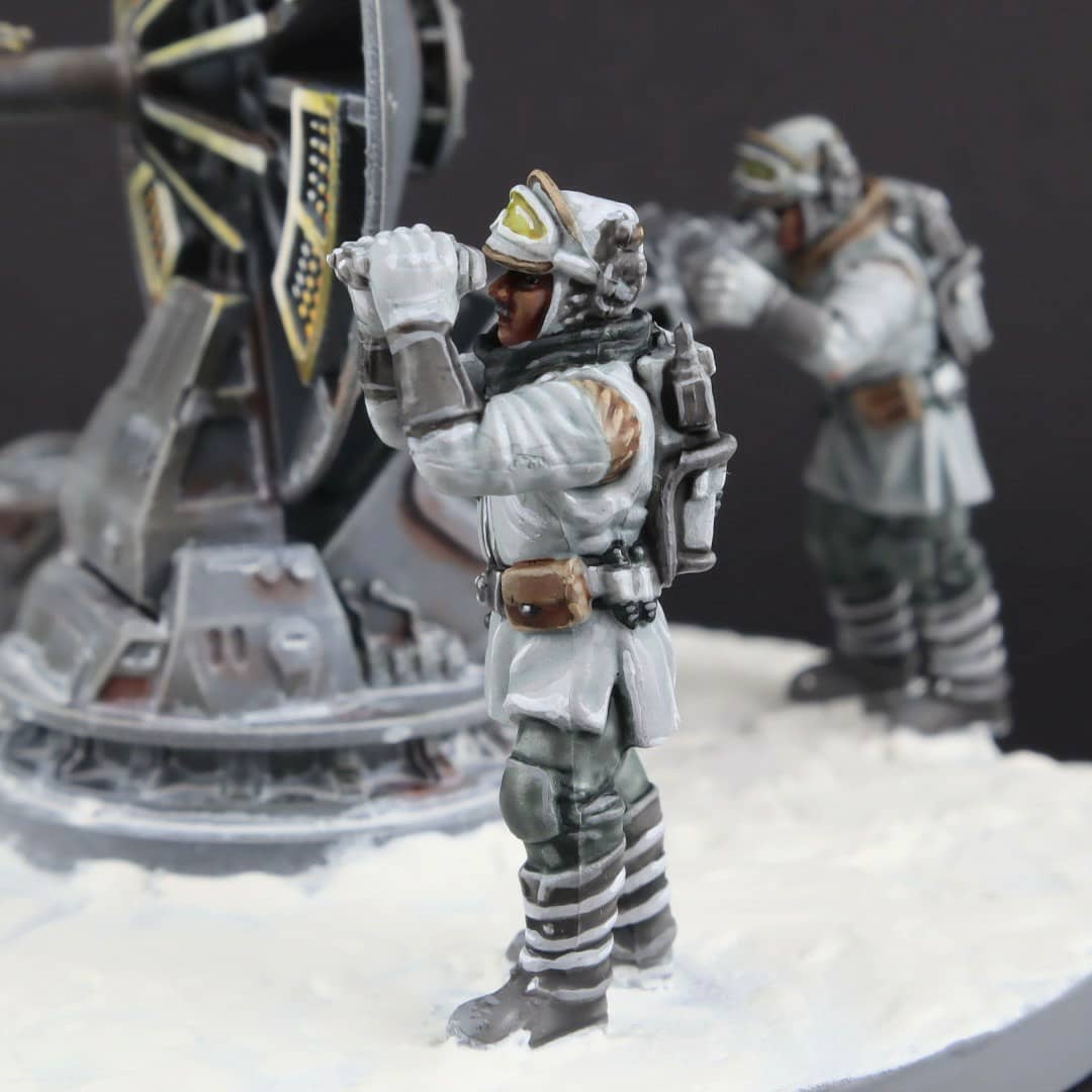 Star Wars Legion - Painted 1.4 FD Laser Cannon miniature