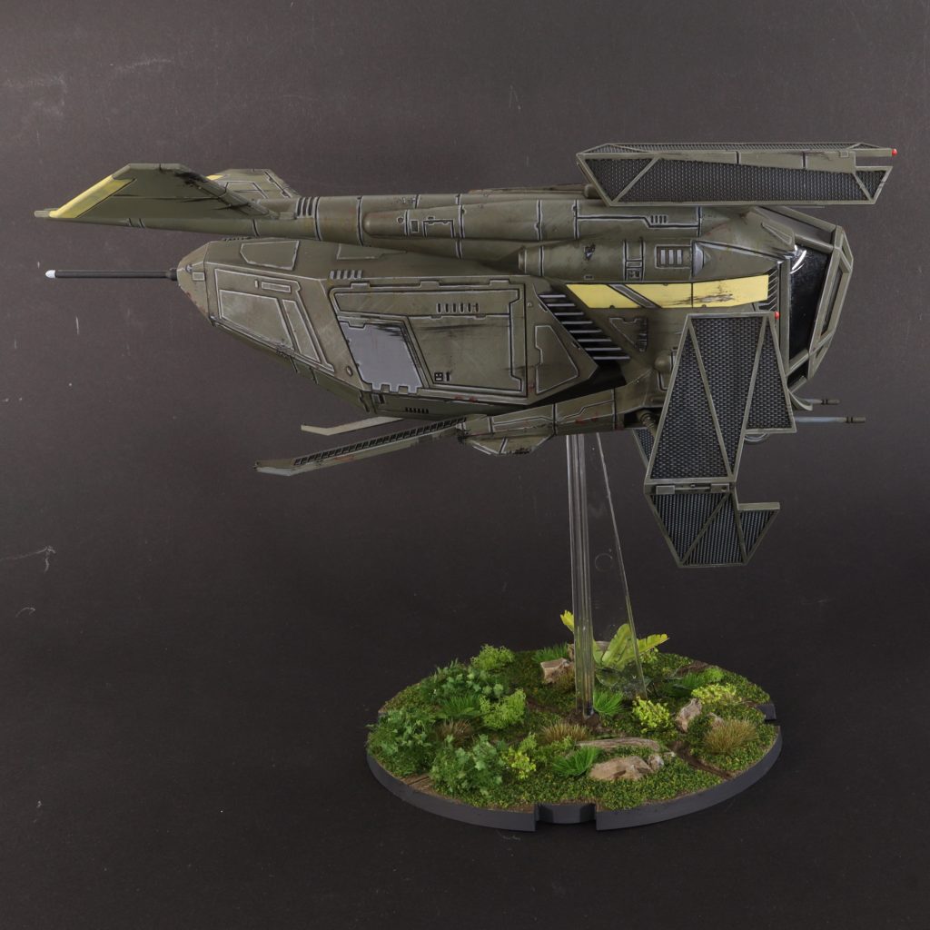 Star Wars Legion - Painted LAAT/le patrol gunship miniature side