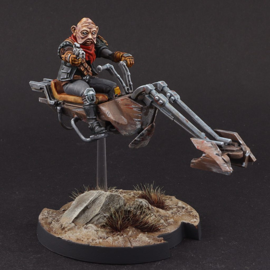 Star Wars Legion - Painted Swwop Bike miniature front