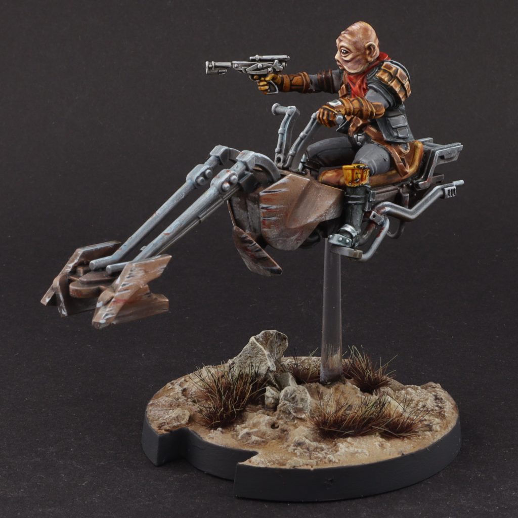 Star Wars Legion - Painted Swwop Bike miniature side